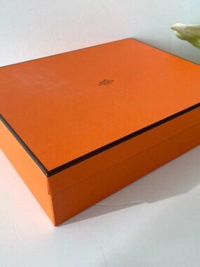 Hermes Orange Empty Gift Box 11.5" x 9" x 3" / 29x 23 x 7 cm